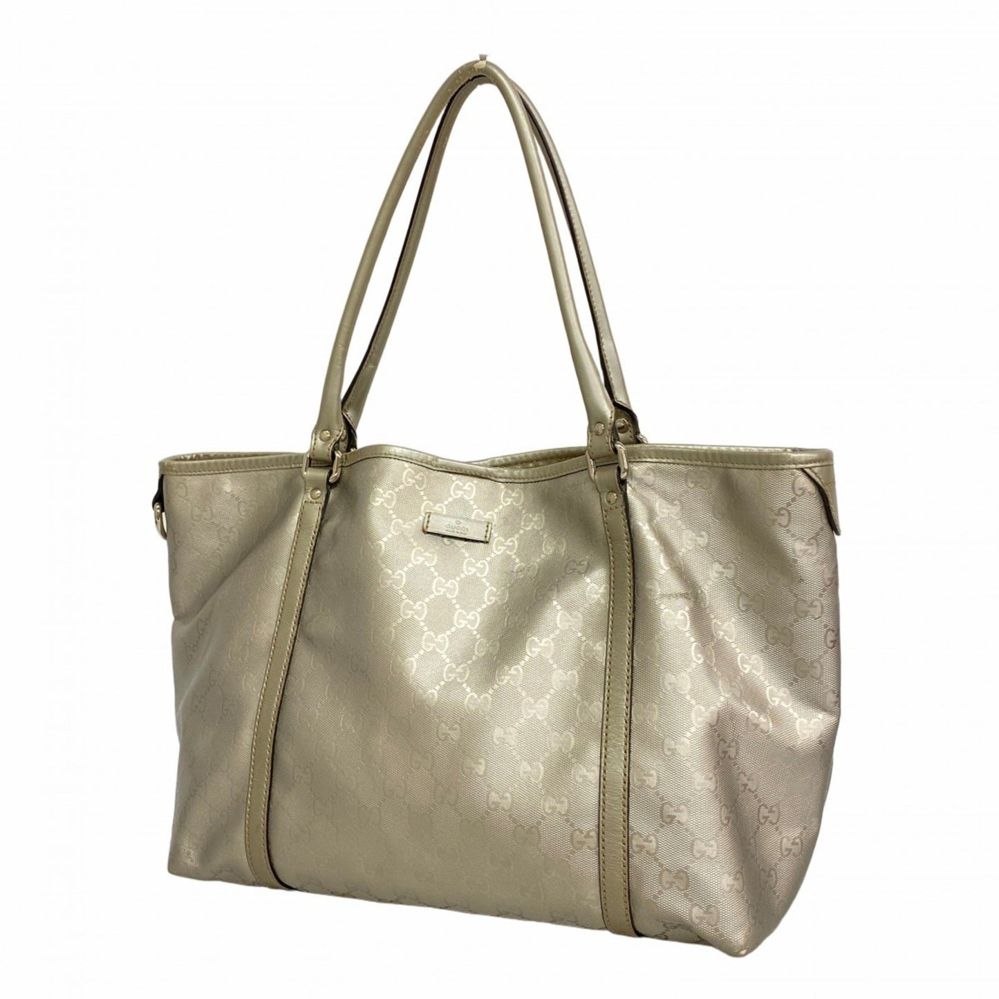 Gucci Silver Pvc Tote Bag ( )