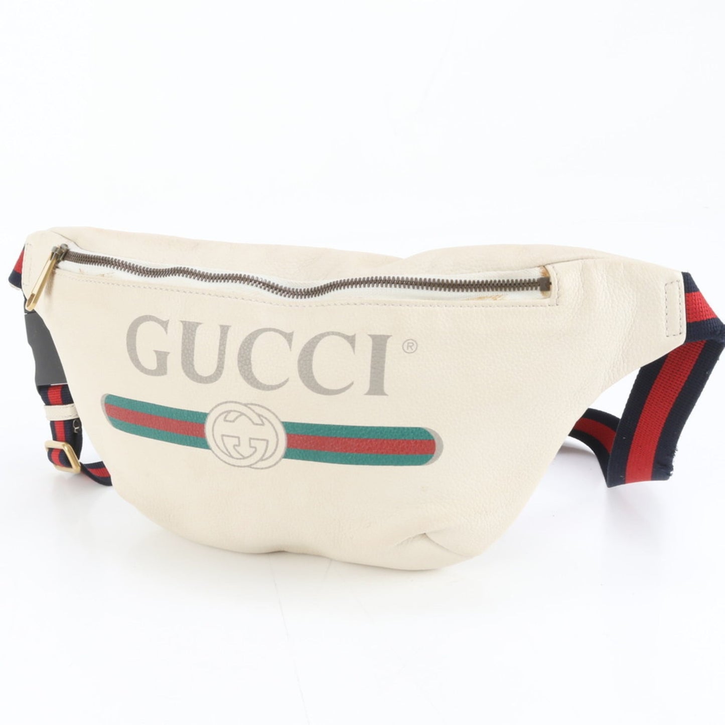 Gucci Beige Leather Pouch Sling Bag ( )