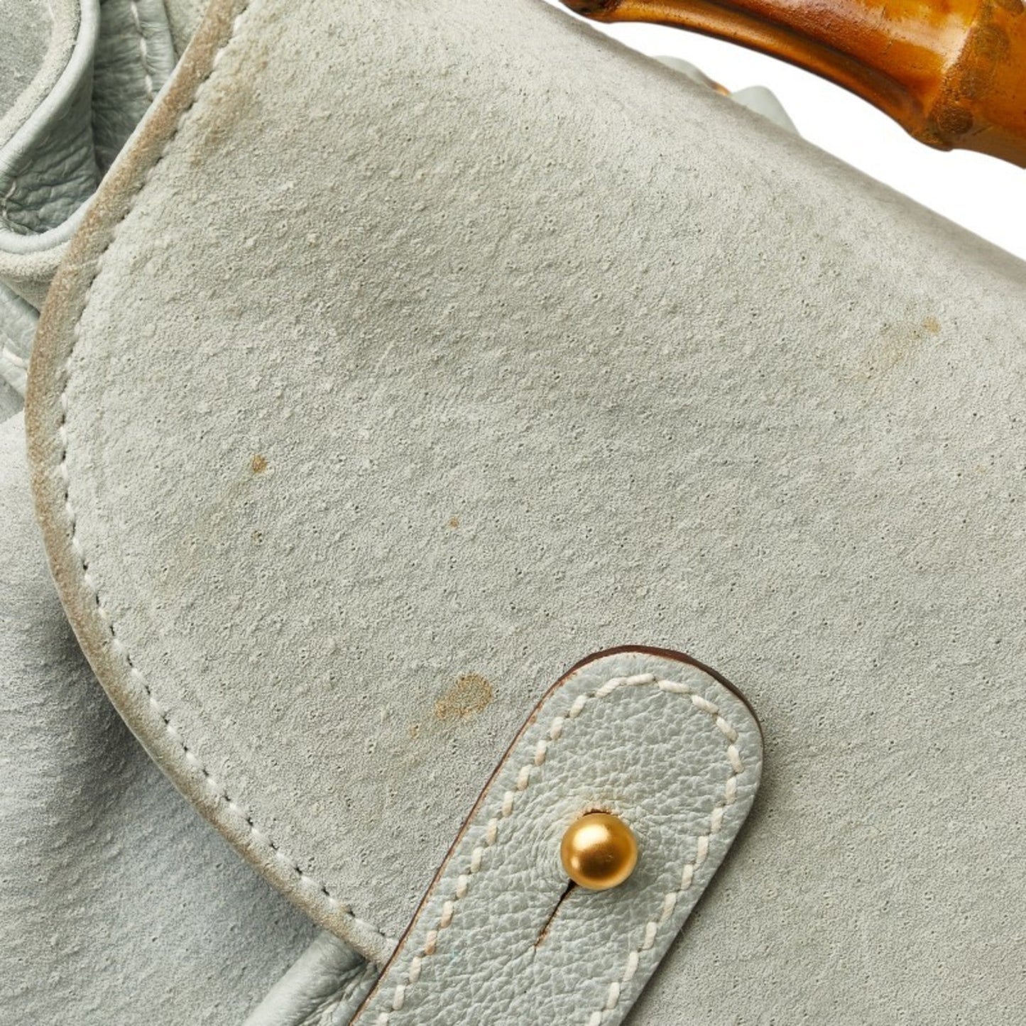 Gucci Light Blue Leather Suede Backpack ( )