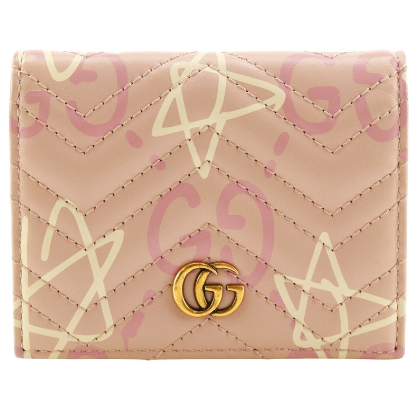 Gucci Pink Leather Bill Wallet (Bi-Fold) ( )