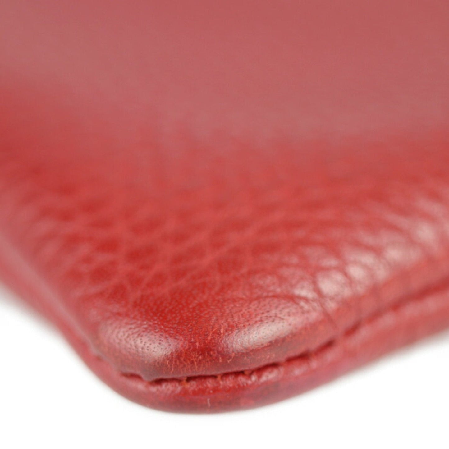 Gucci Animalier Black Red Color Leather Clutch Bag Handbag ( )