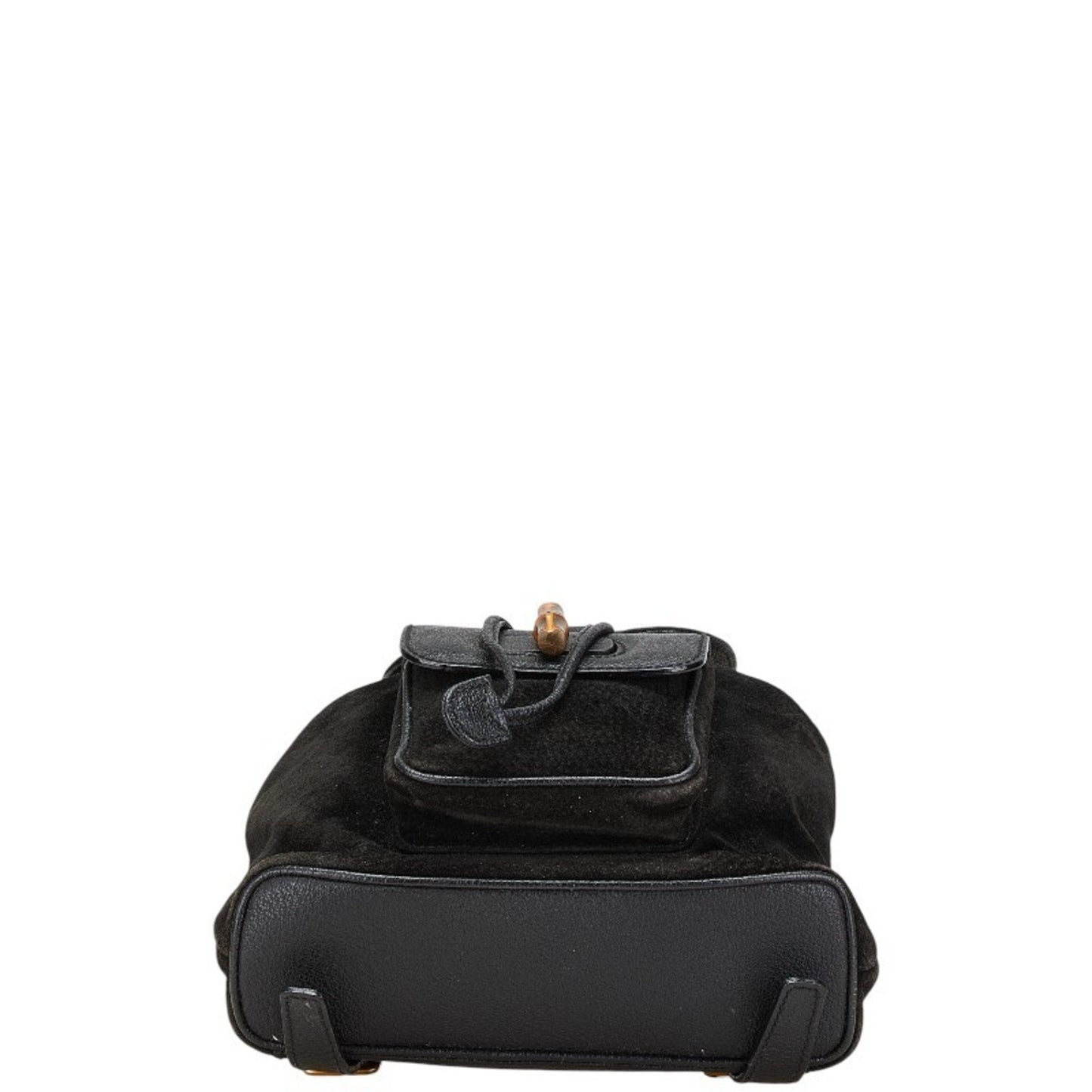 Gucci Black Leather Suede Backpack ( )