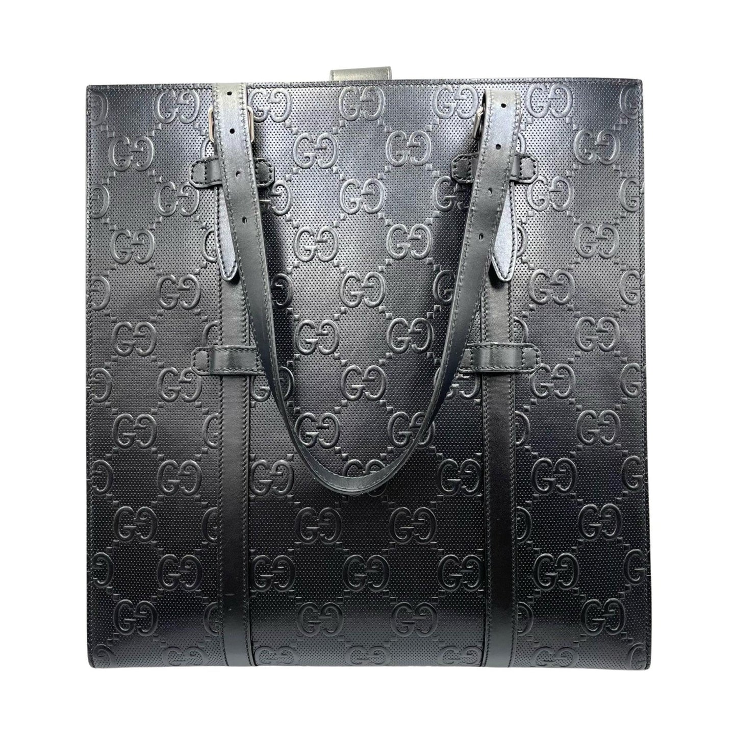 Gucci Black Leather Handbag ( )