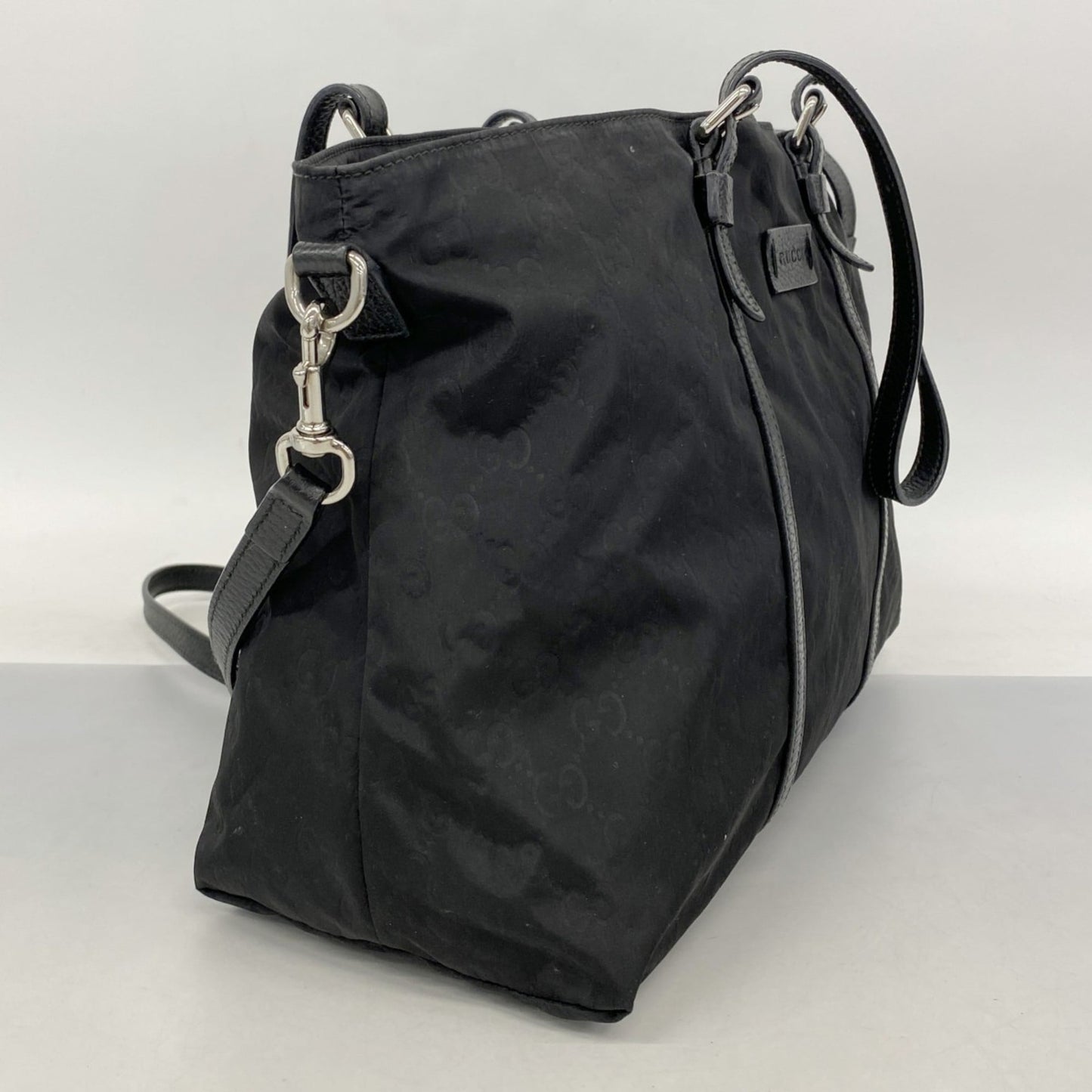 Gucci Black Nylon Tote Bag ( )