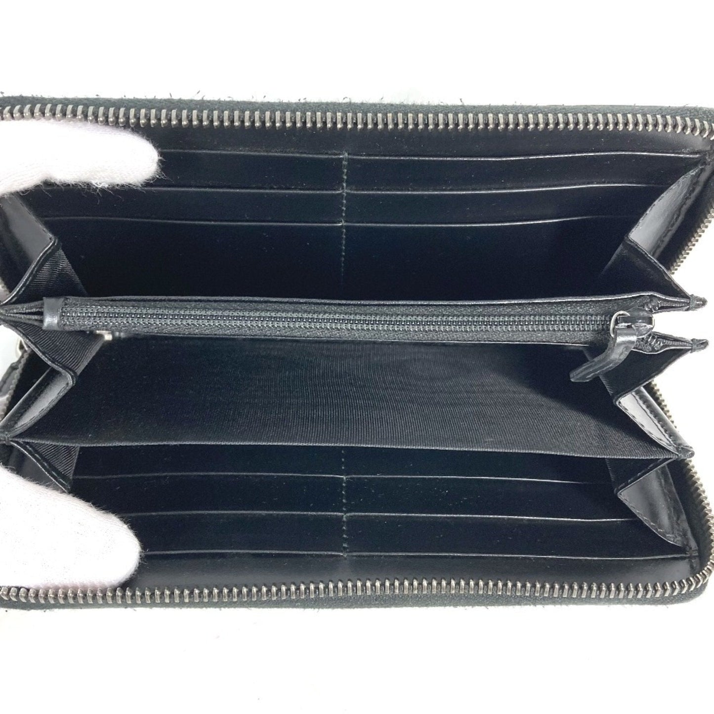 Gucci Black Leather Long Wallet (Bi-Fold) ( )