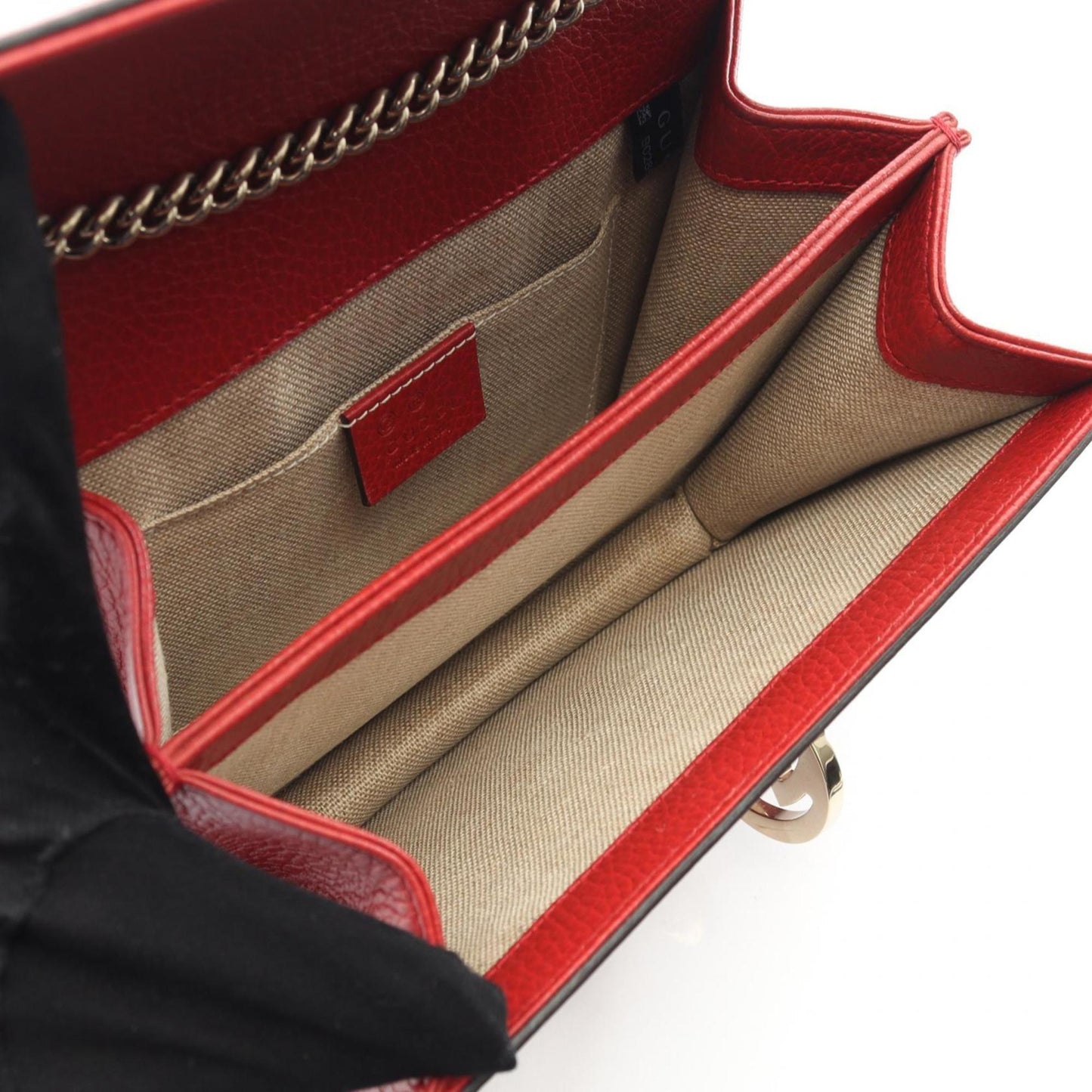 Gucci Red Color Leather Shoulder Bag ( )
