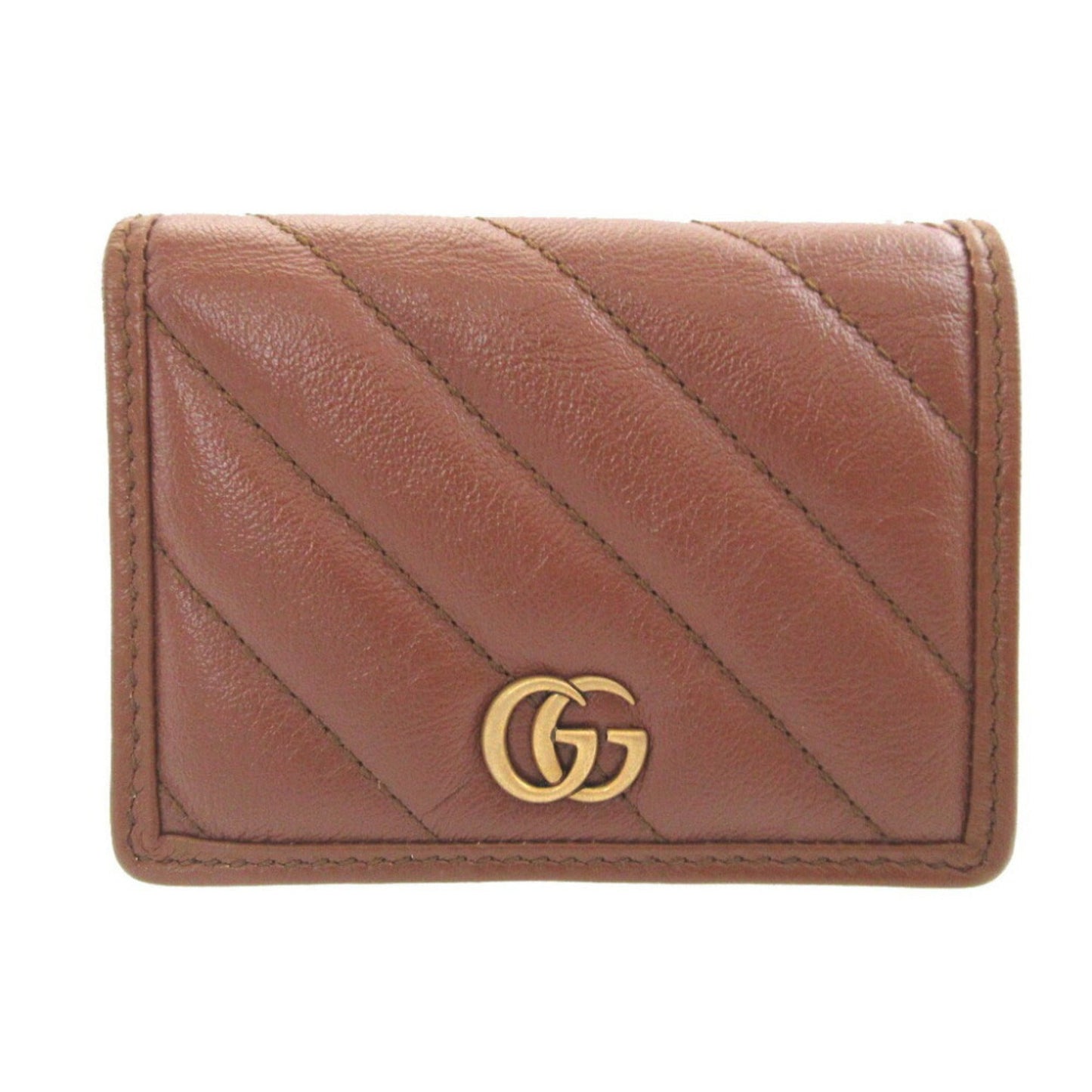 Gucci Brown Leather Coin Purse/Coin Case ( )