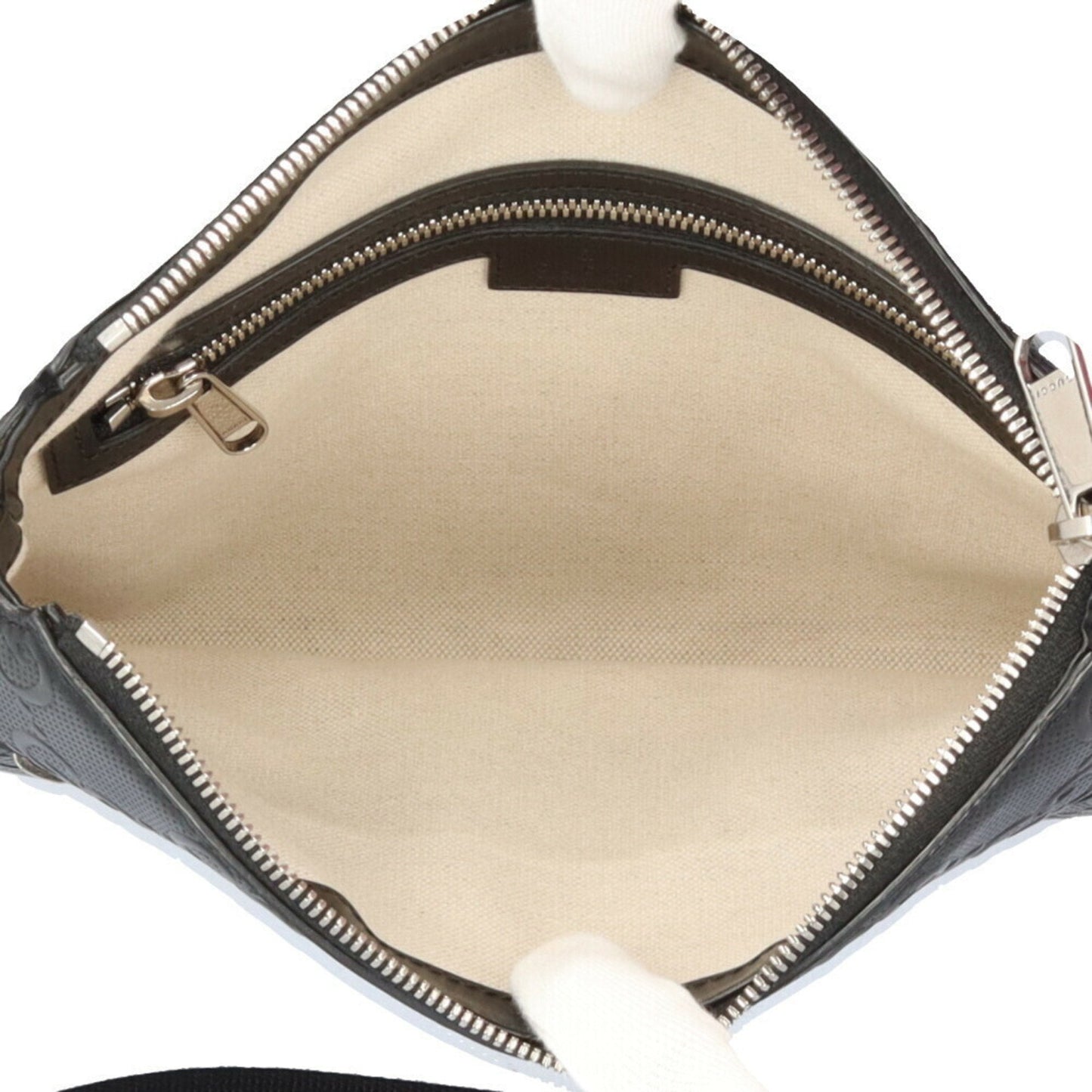 Gucci Black Leather Shoulder Bag ( )