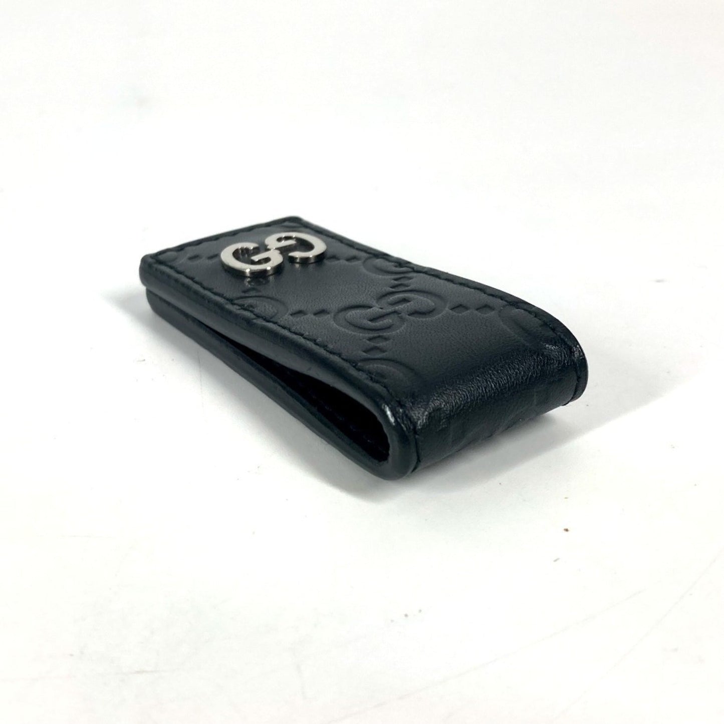 Gucci Black Leather Money Clip ( )