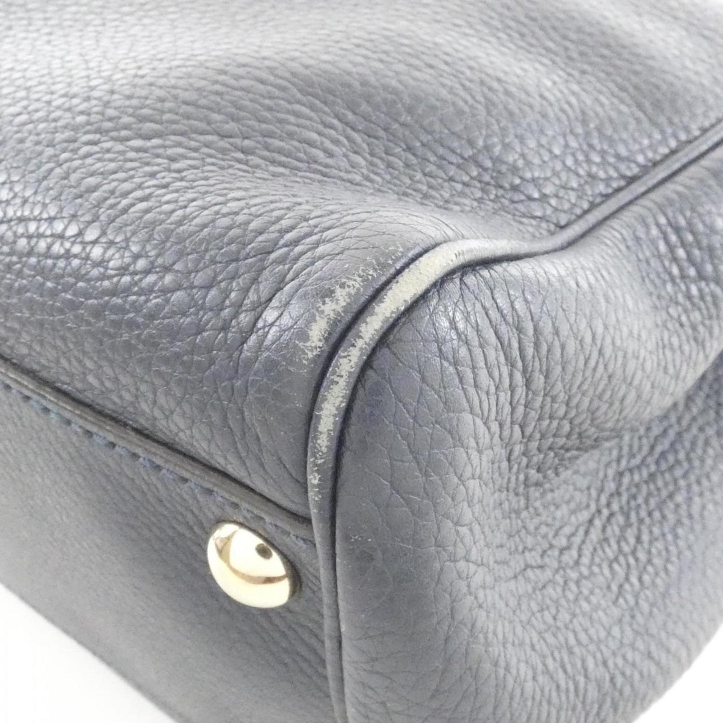 Gucci Dark Blue Leather Handbag ( )