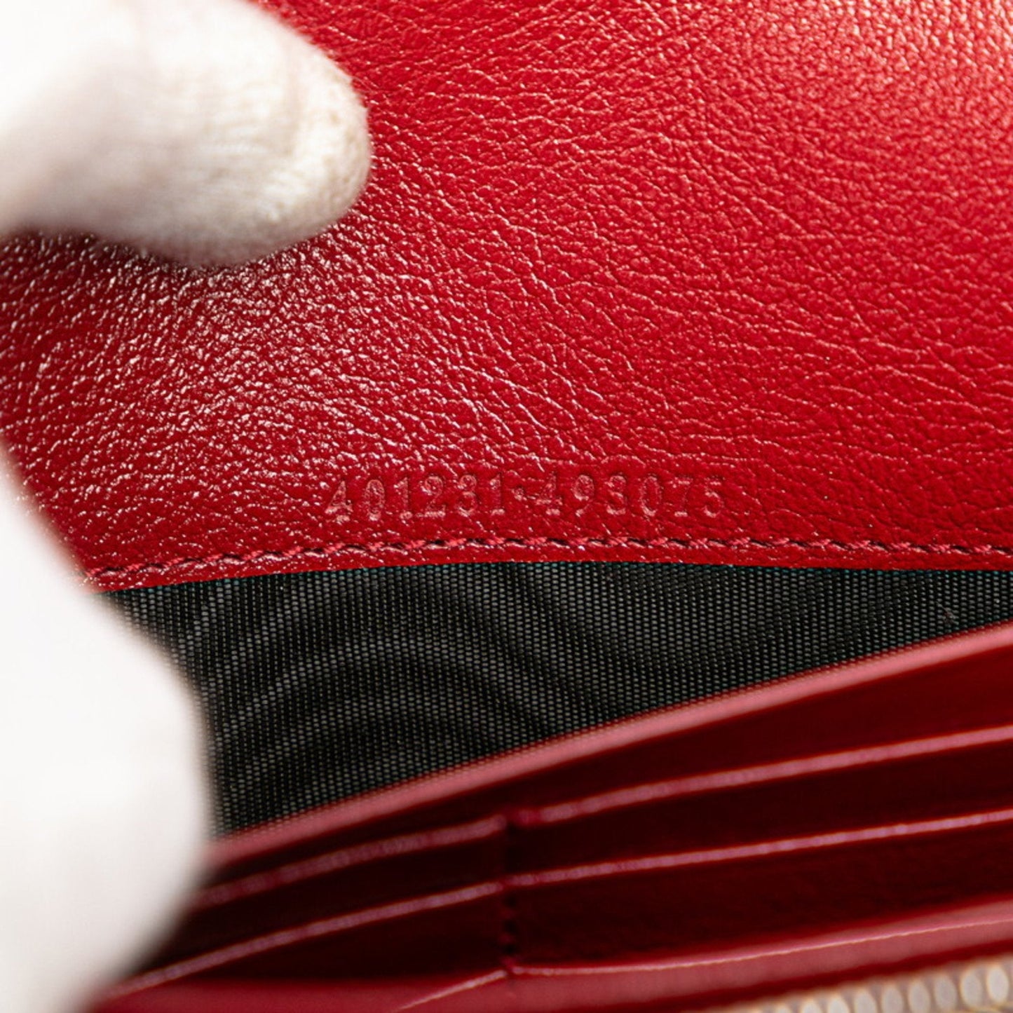 Gucci Red Color White Tweed Leather Shoulder Bag ( )