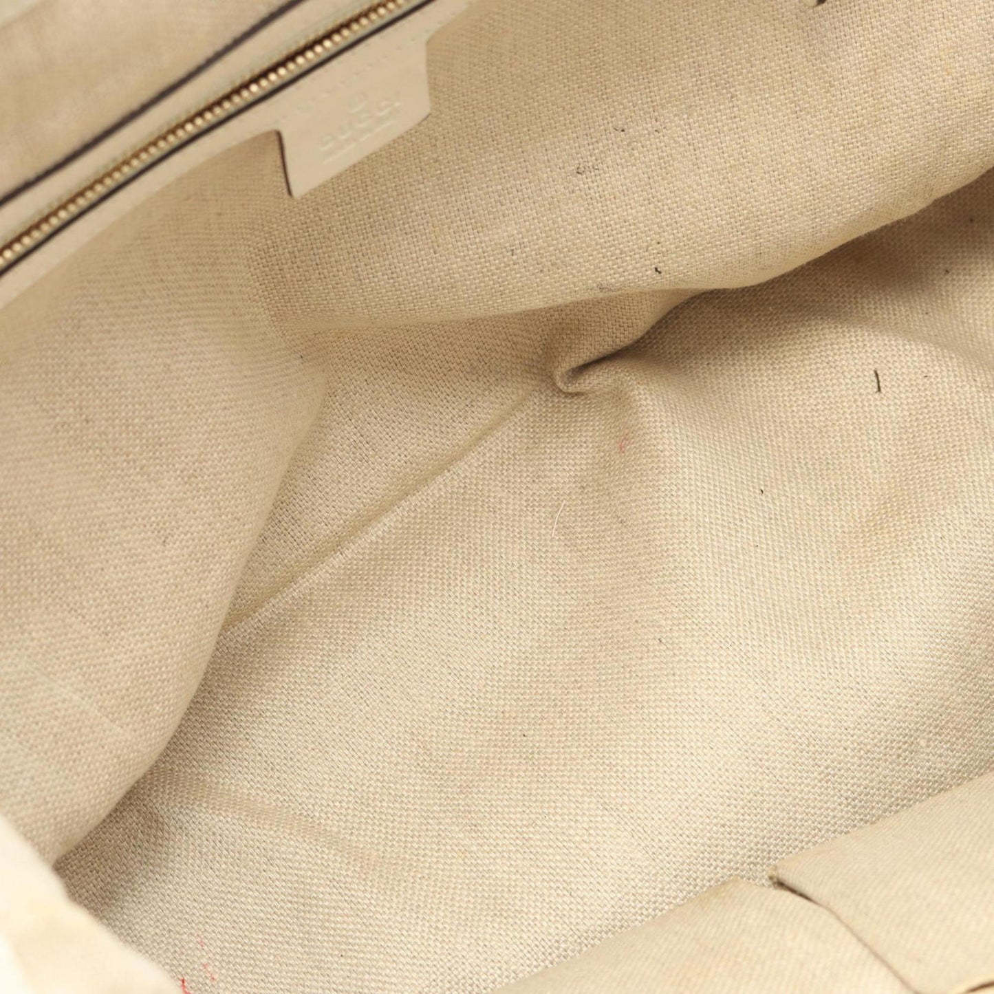 Gucci Beige Canvas Leather Tote Bag ( )