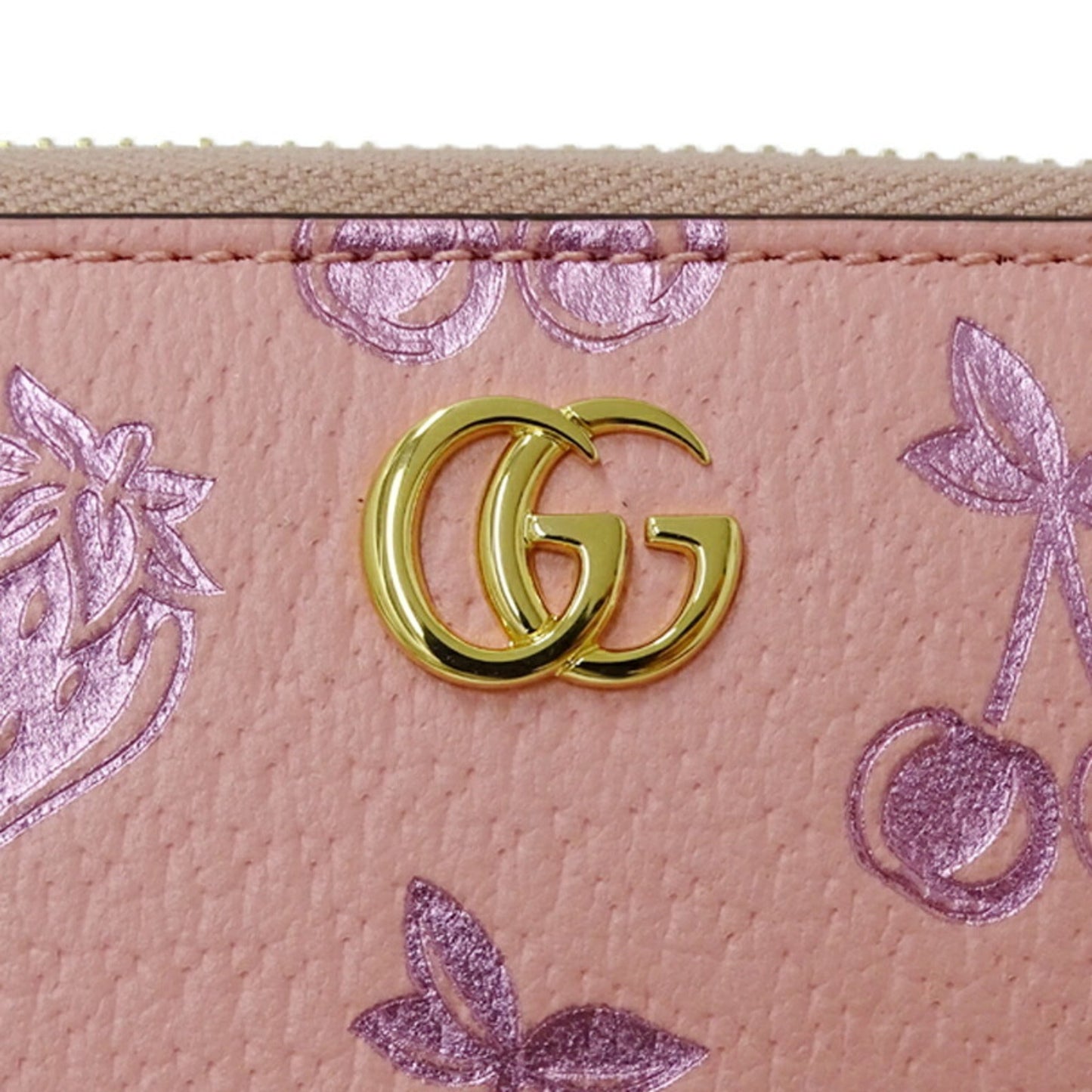 Gucci Pink Leather Long Wallet (Bi-Fold) ( )