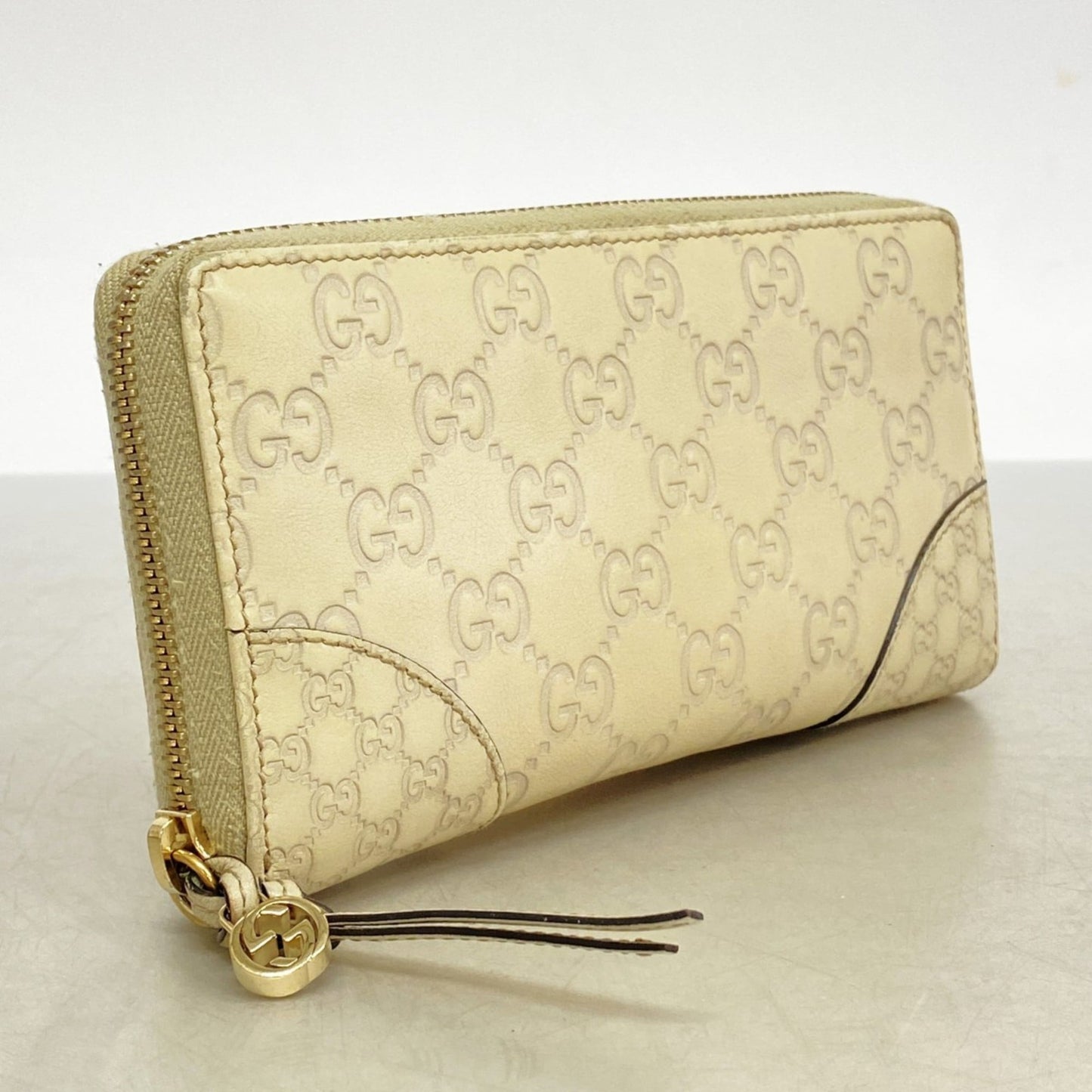 Gucci Ivory Leather Long Wallet (Bi-Fold) ( )
