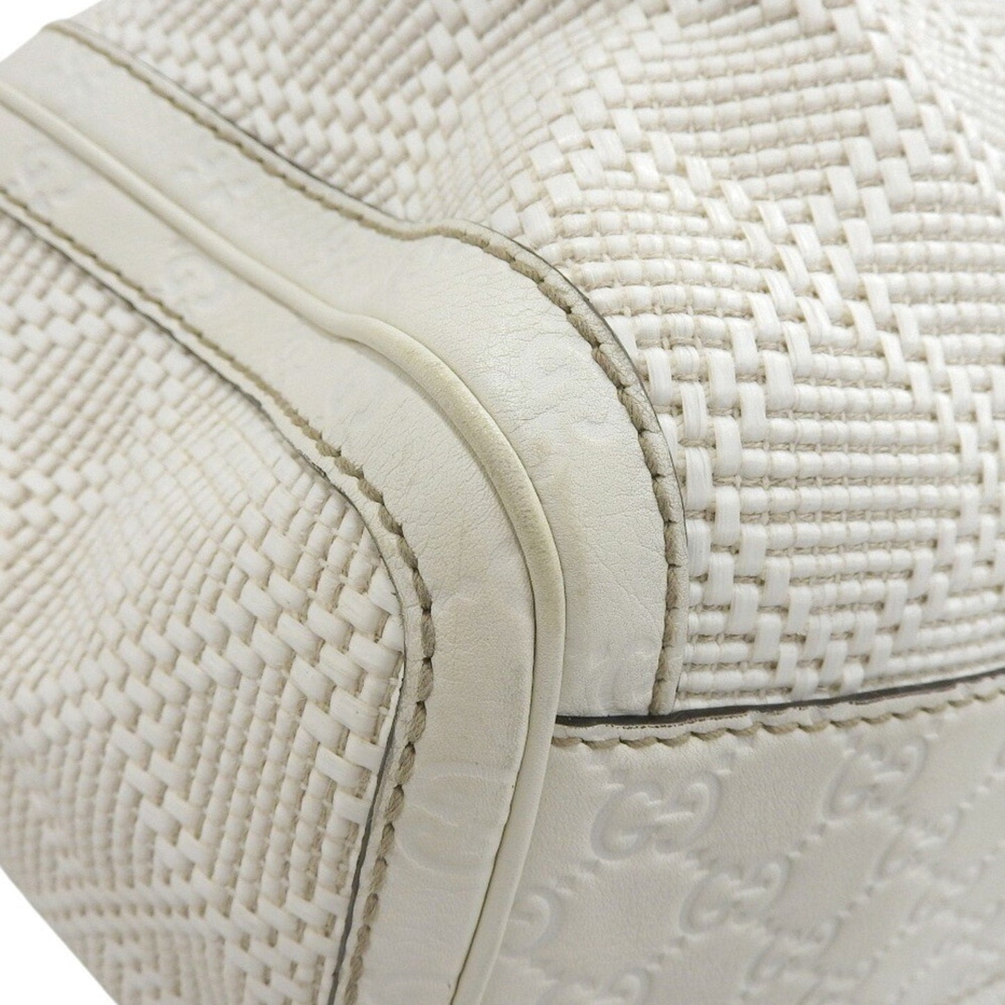 Gucci White Leather Handbag ( )