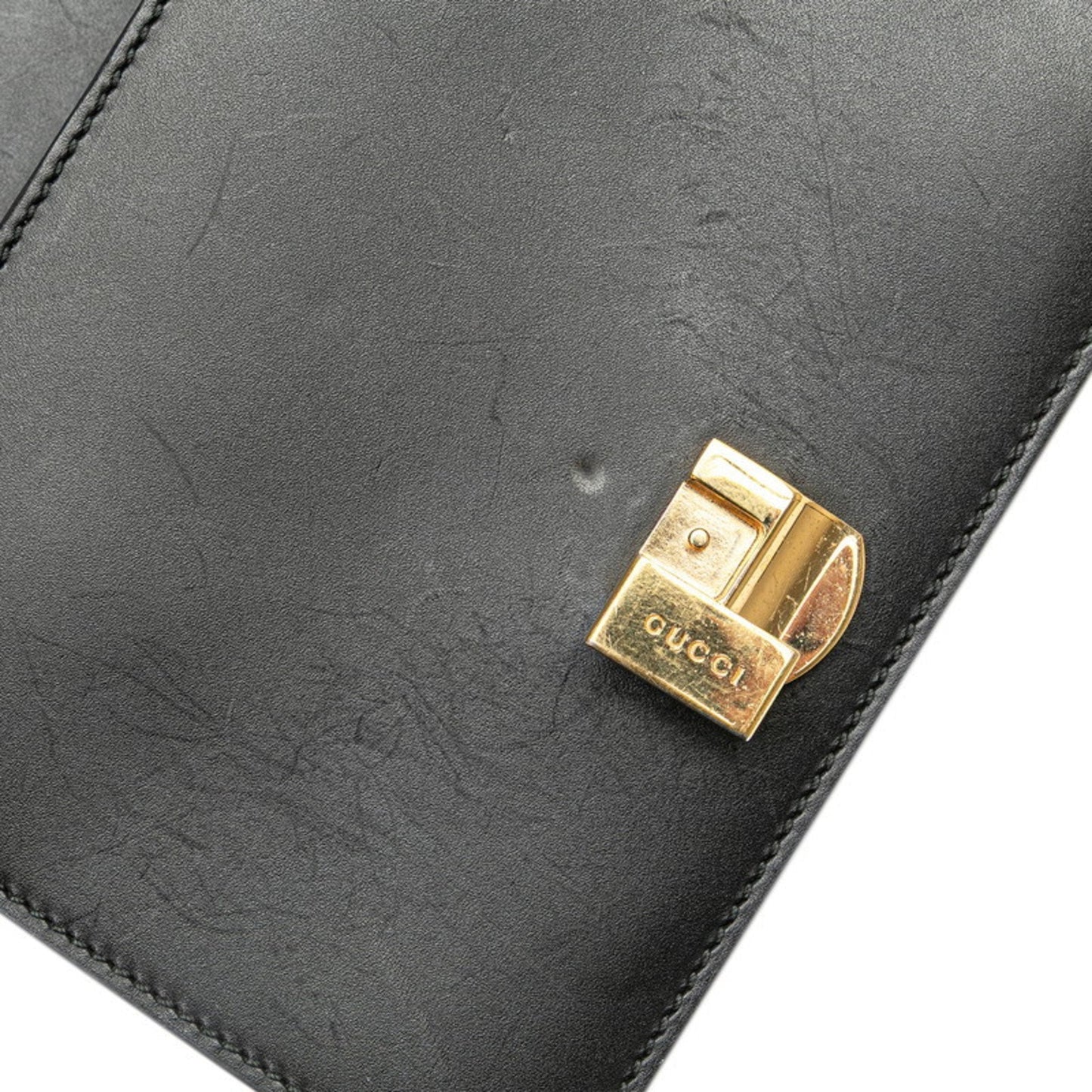 Gucci Black Leather Shoulder Bag ( )