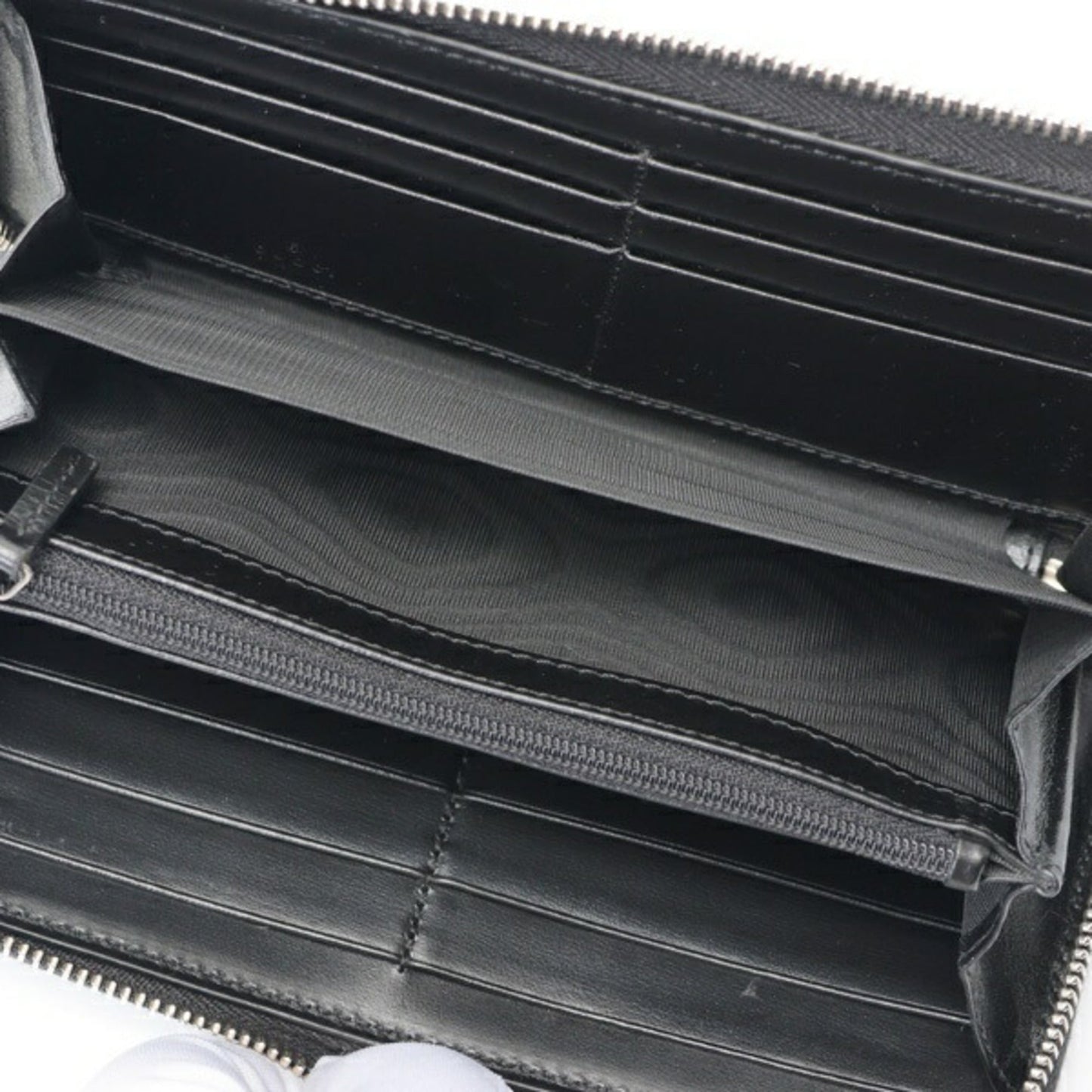 Gucci Black Leather Long Wallet (Bi-Fold) ( )