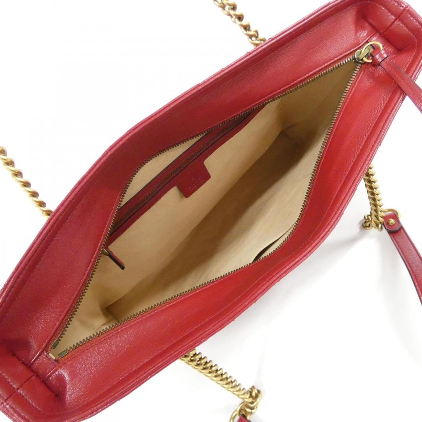 Gucci Red Color Leather Shoulder Bag ( )