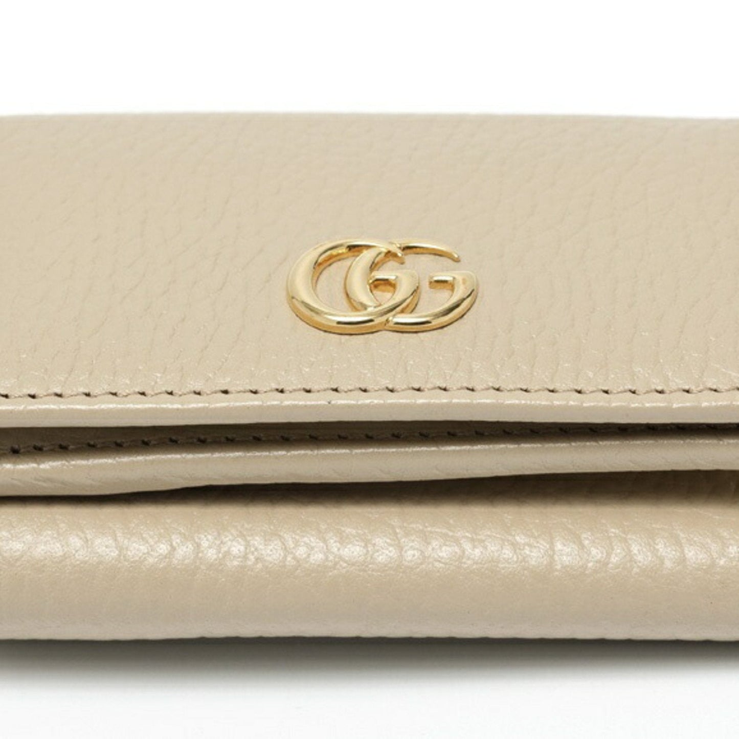 Gucci Beige Yellow Leather Wallet (Tri-Fold) ( )