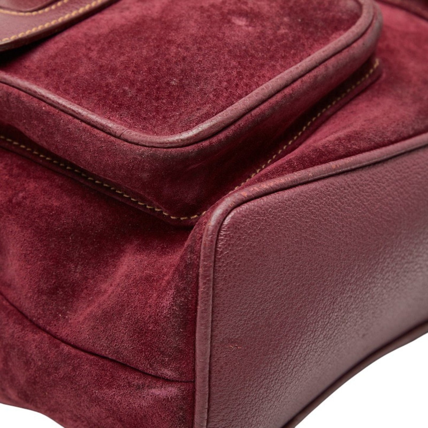 Gucci Purple Suede Backpack ( )
