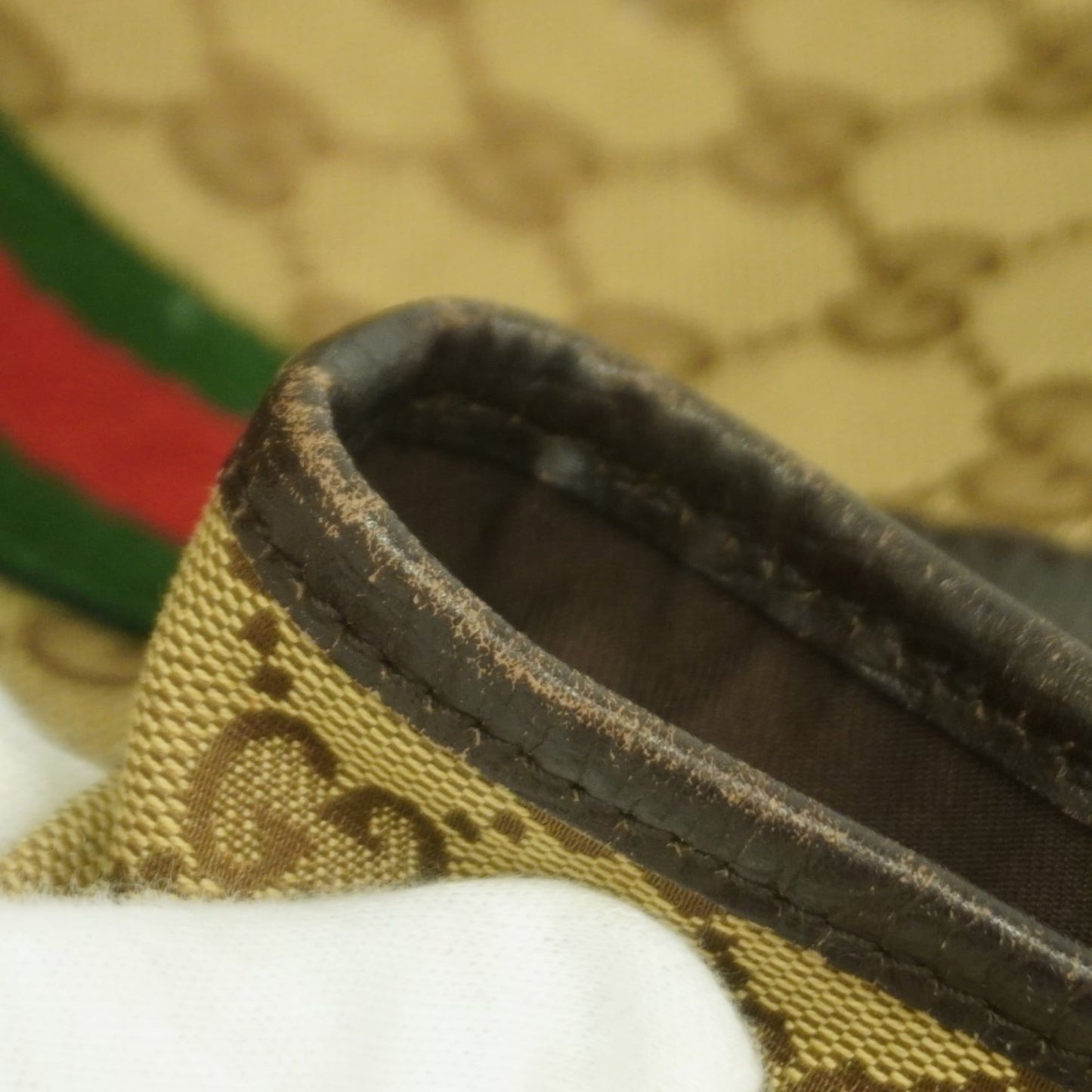 Gucci Brown Canvas Tote Bag ( )