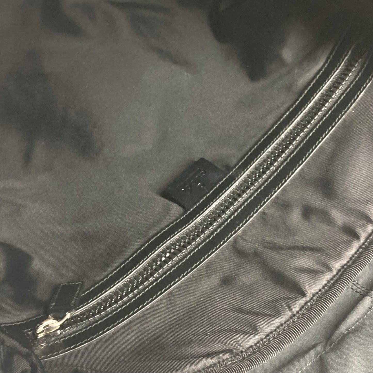 Gucci Sherry Line Black Nylon Canvas Backpack ( )