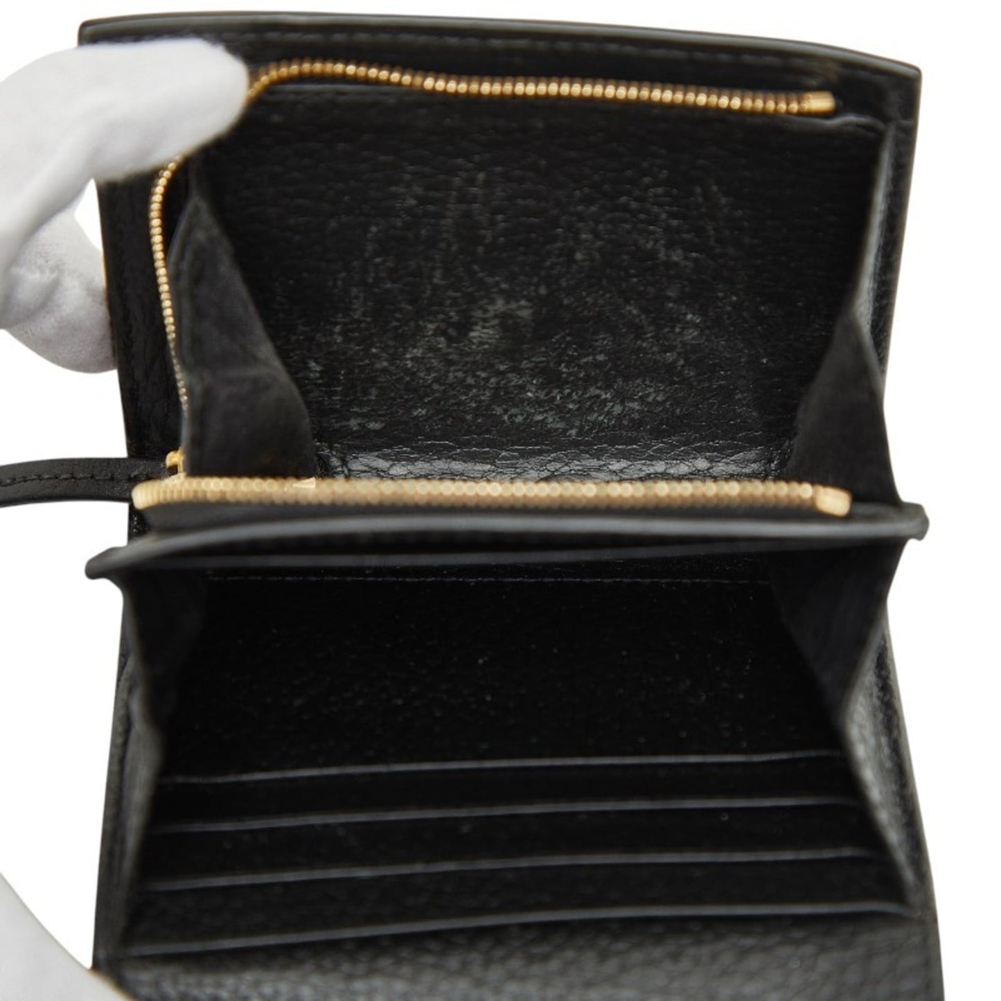 Gucci Beige Black Pvc Leather Wallet (Bi-Fold) ( )