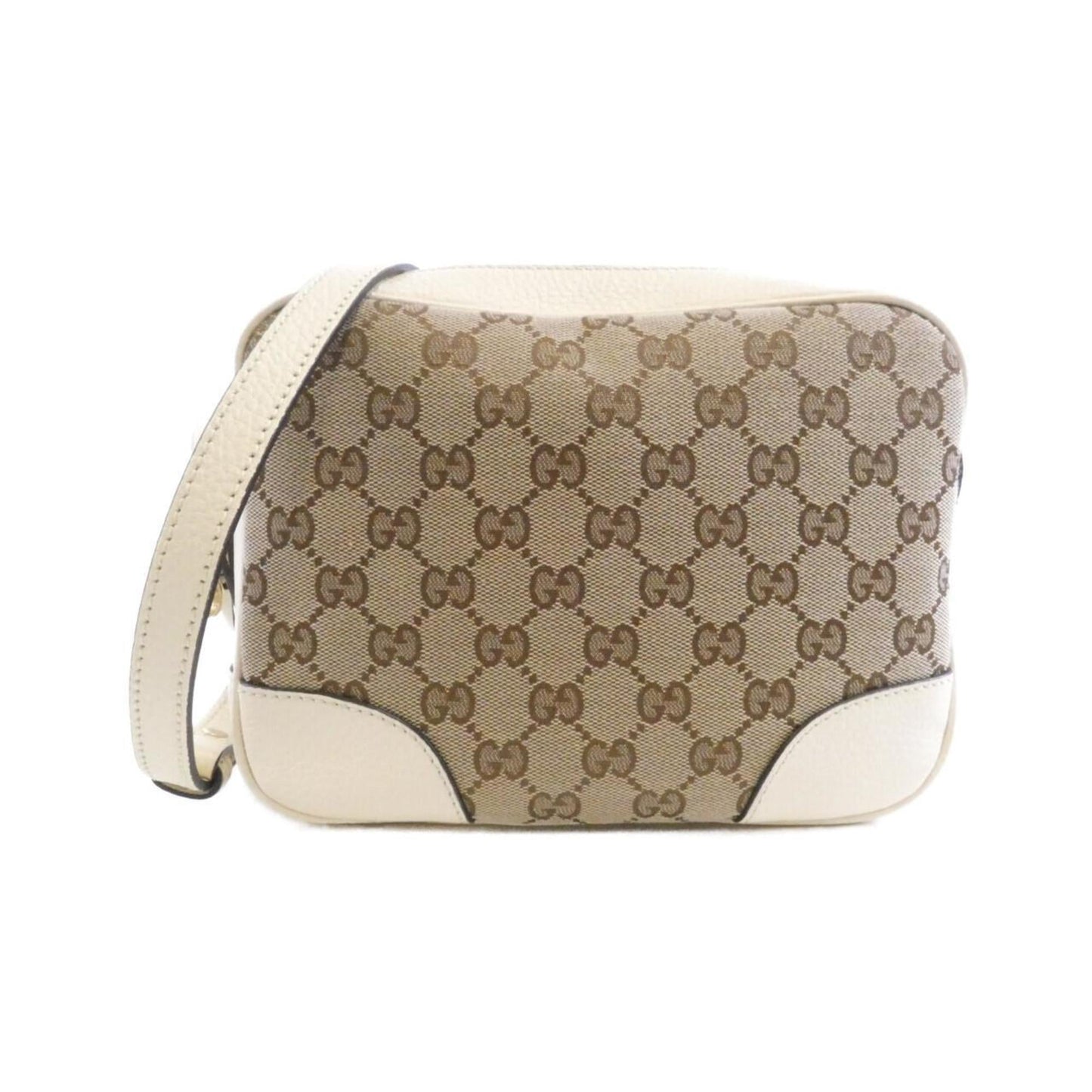 Gucci Beige Ivory Gg Canvas Shoulder Bag ( )
