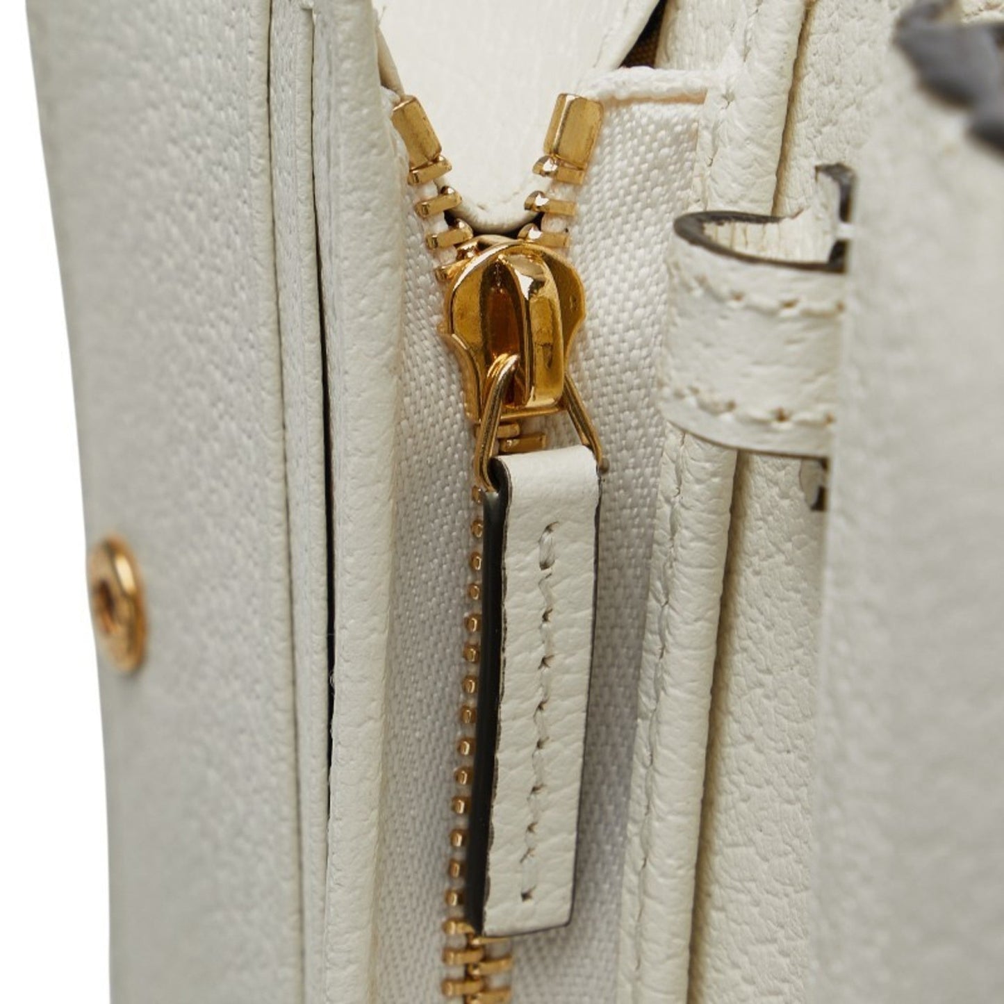 Gucci Black White Leather Chain/Shoulder Wallet ( )