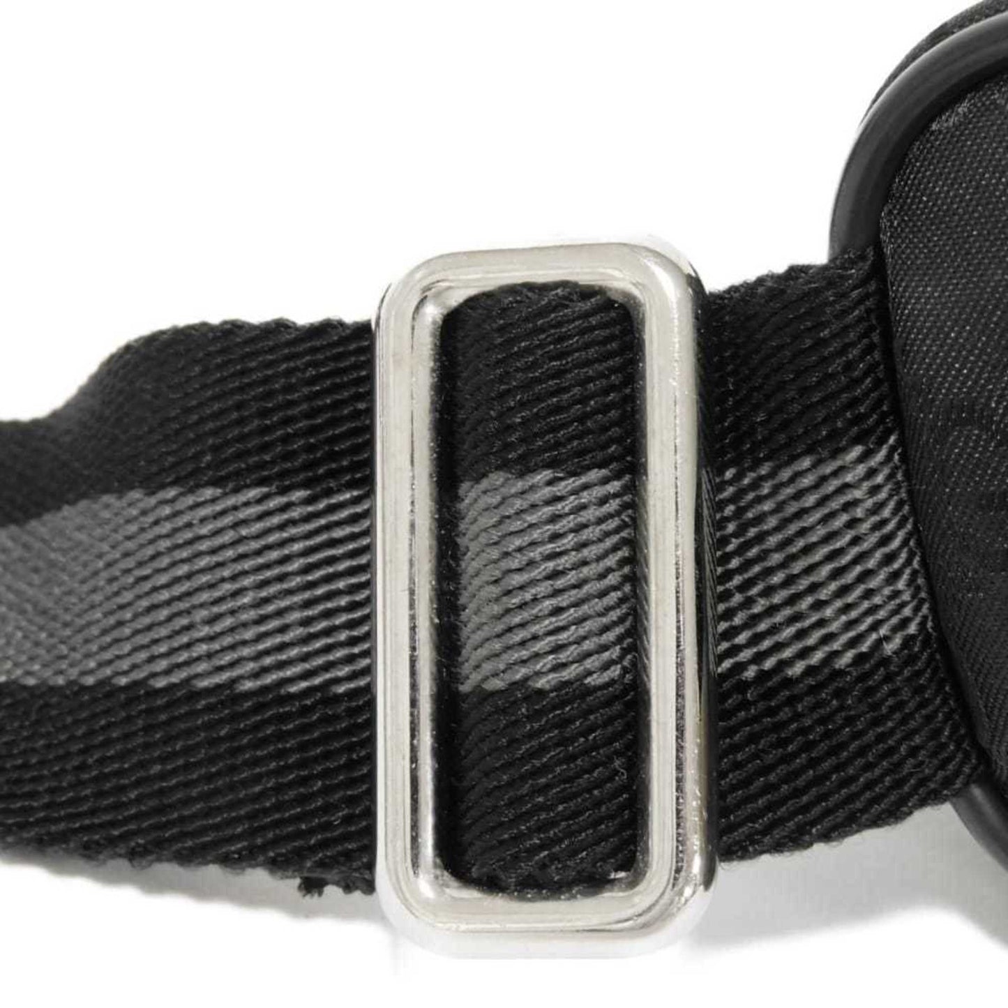 Gucci Black Nylon Canvas Leather Shoulder Bag Sling Bag ( )