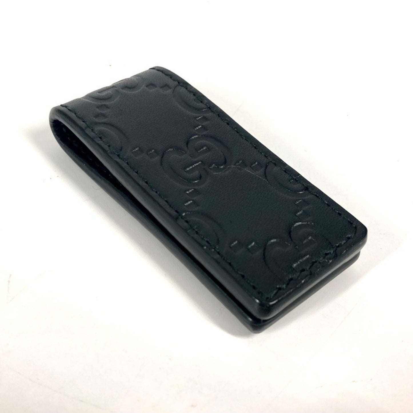 Gucci Black Leather Money Clip ( )