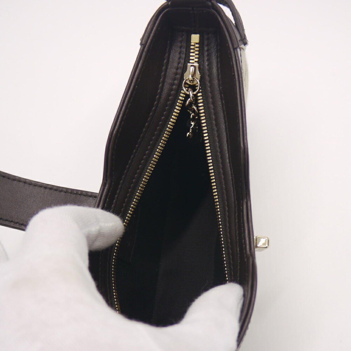 Gucci Beige Gg Canvas Leather Shoulder Bag ( )