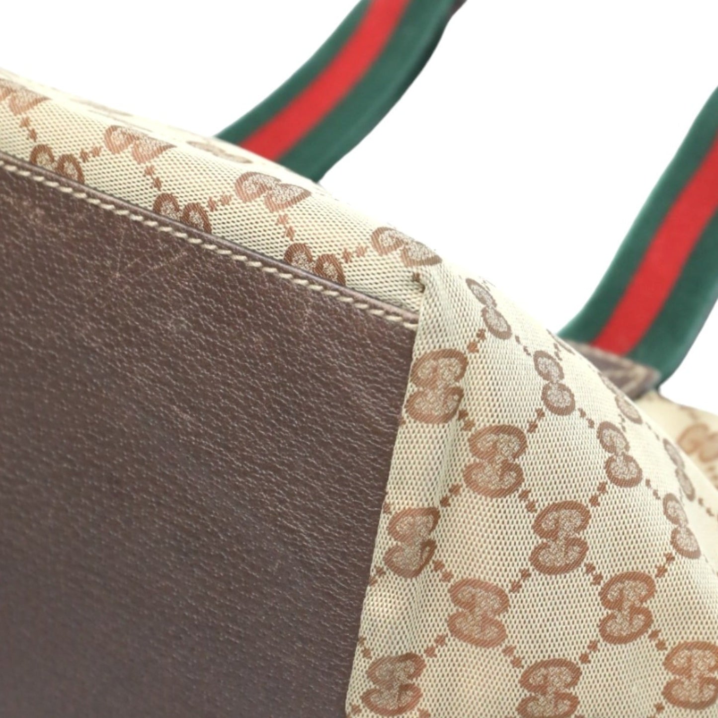 Gucci Gg Canvas Beige Gg Canvas Handbag Tote Bag ( )