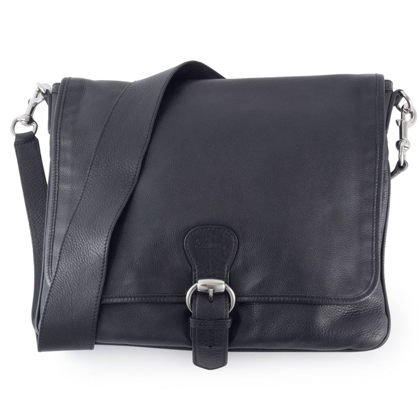 Gucci Black Leather Shoulder Bag ( )