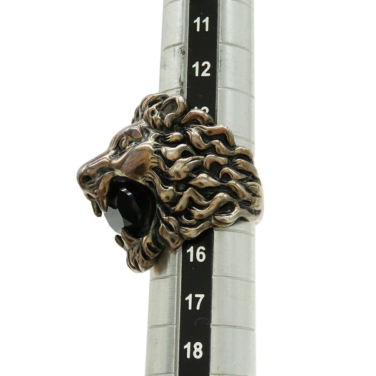 Gucci Pink Gold Black Band Ring ( )