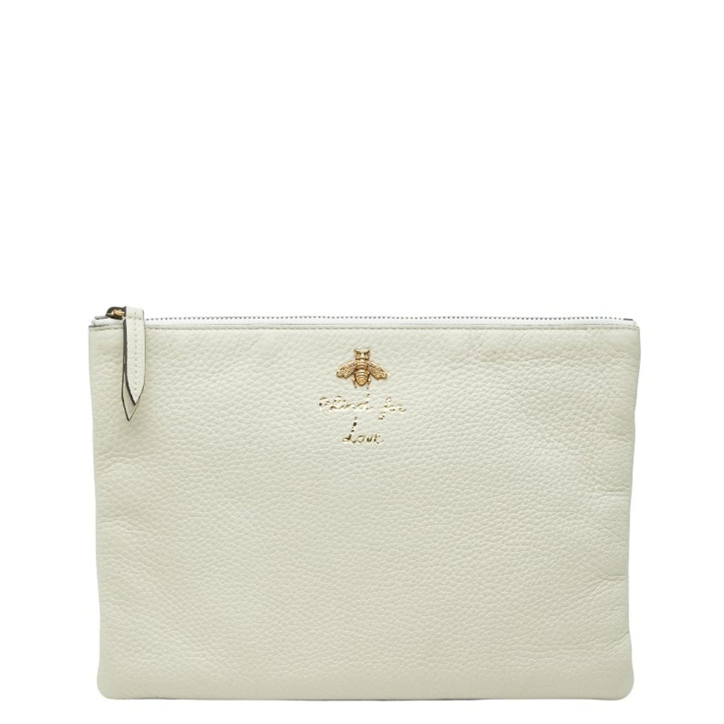 Gucci Animalier Ivory Leather Pouch ( )