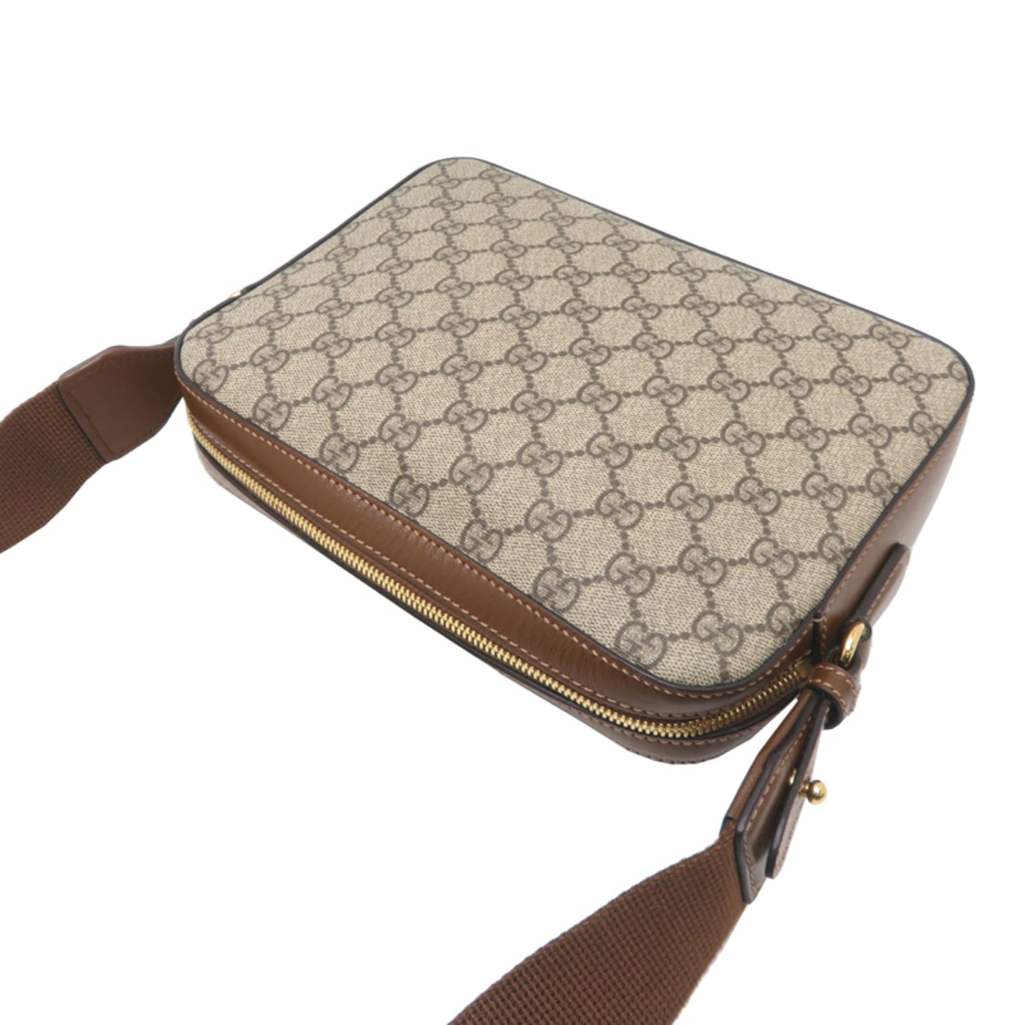Gucci Beige Gg Supreme Leather Shoulder Bag ( )