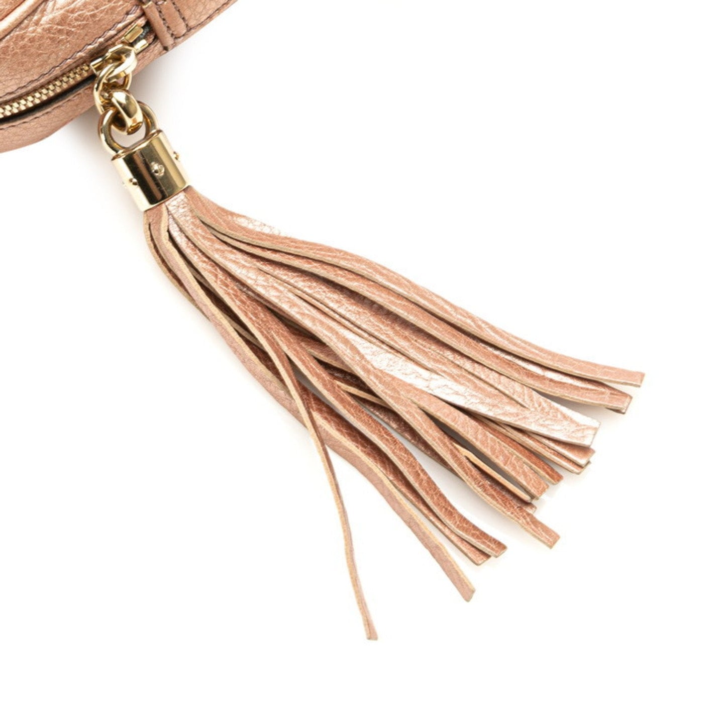 Gucci Gold Pink Leather Shoulder Bag ( )