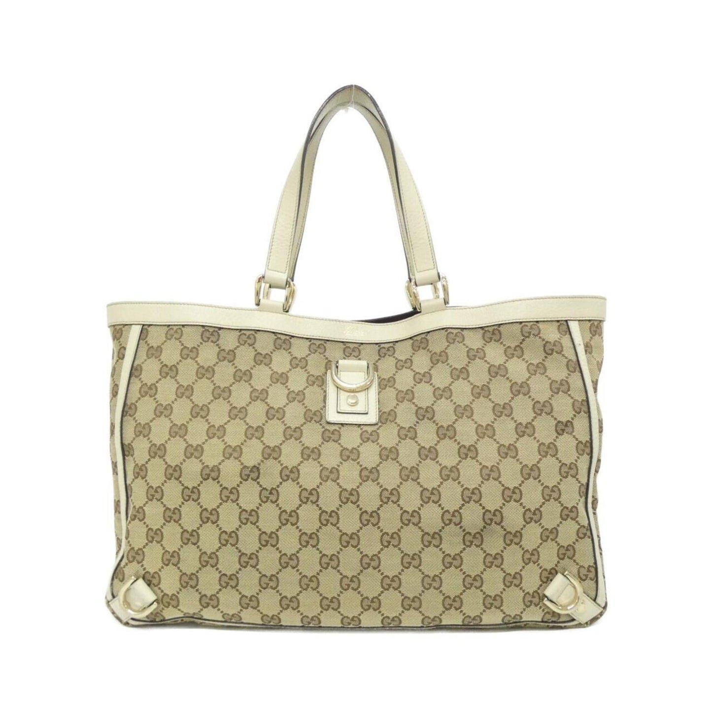 Gucci Beige Ivory Gg Canvas Handbag ( )