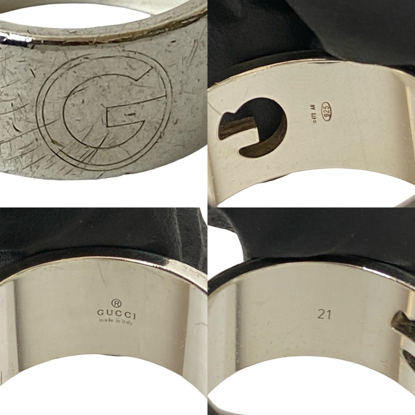 Gucci Silver Silver 925 Band Ring ( )