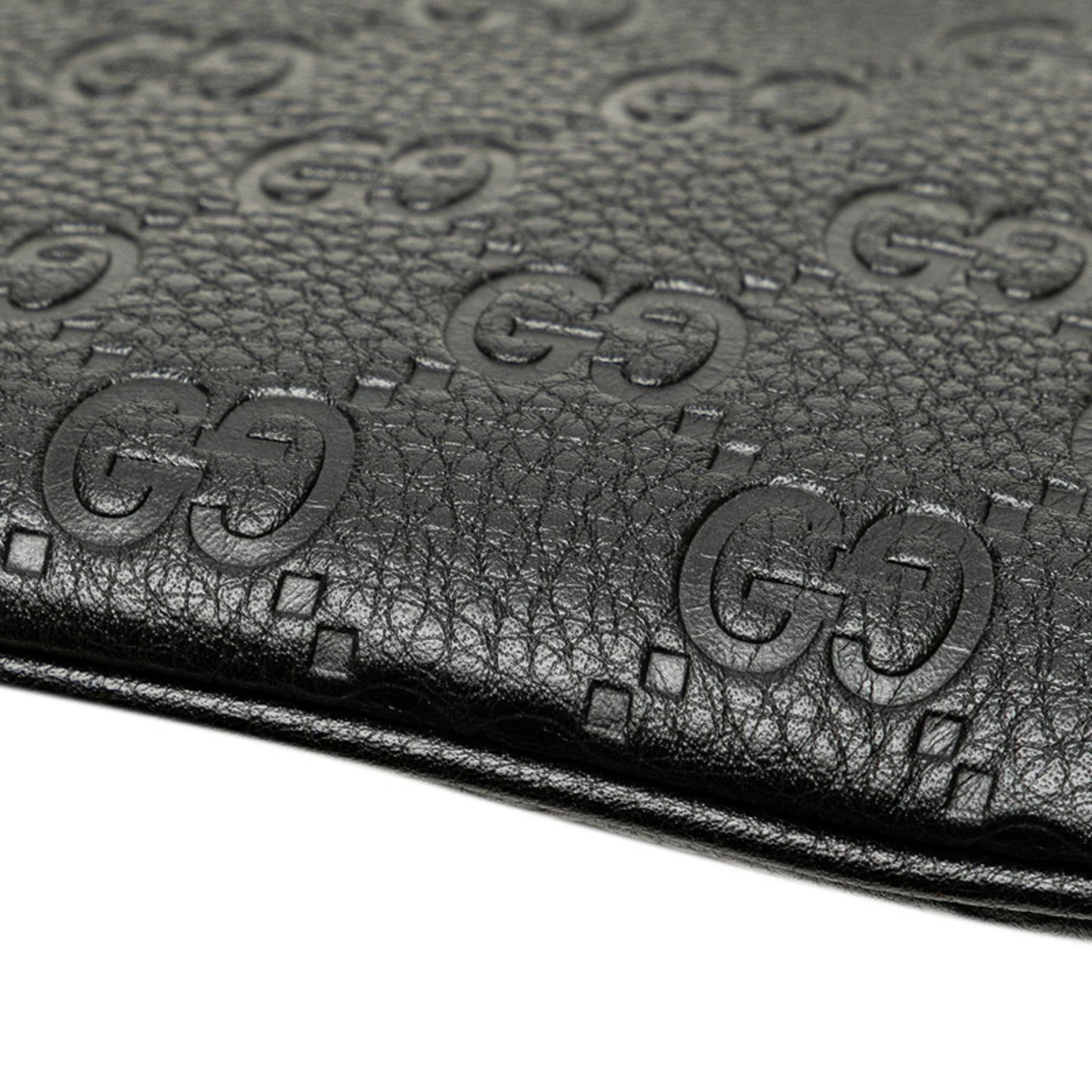 Gucci Black Leather Handbag Shoulder Bag ( )