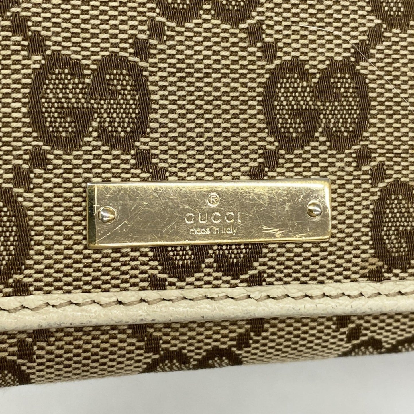 Gucci Brown Canvas Long Wallet (Bi-Fold) ( )