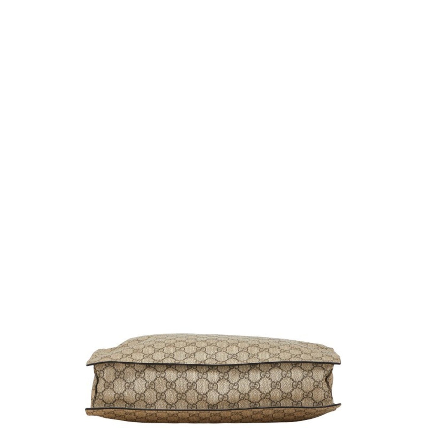 Gucci Beige Black Pvc Leather Shoulder Bag Tote Bag ( )