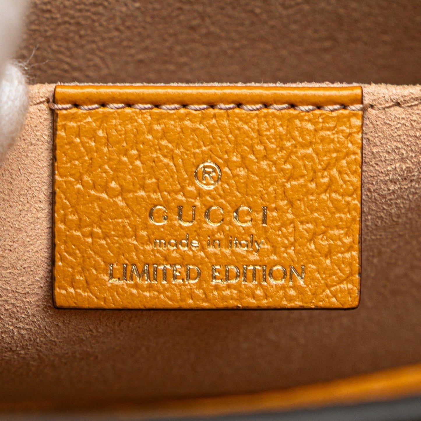 Gucci Beige Orange Pvc Leather Clutch Bag ( )