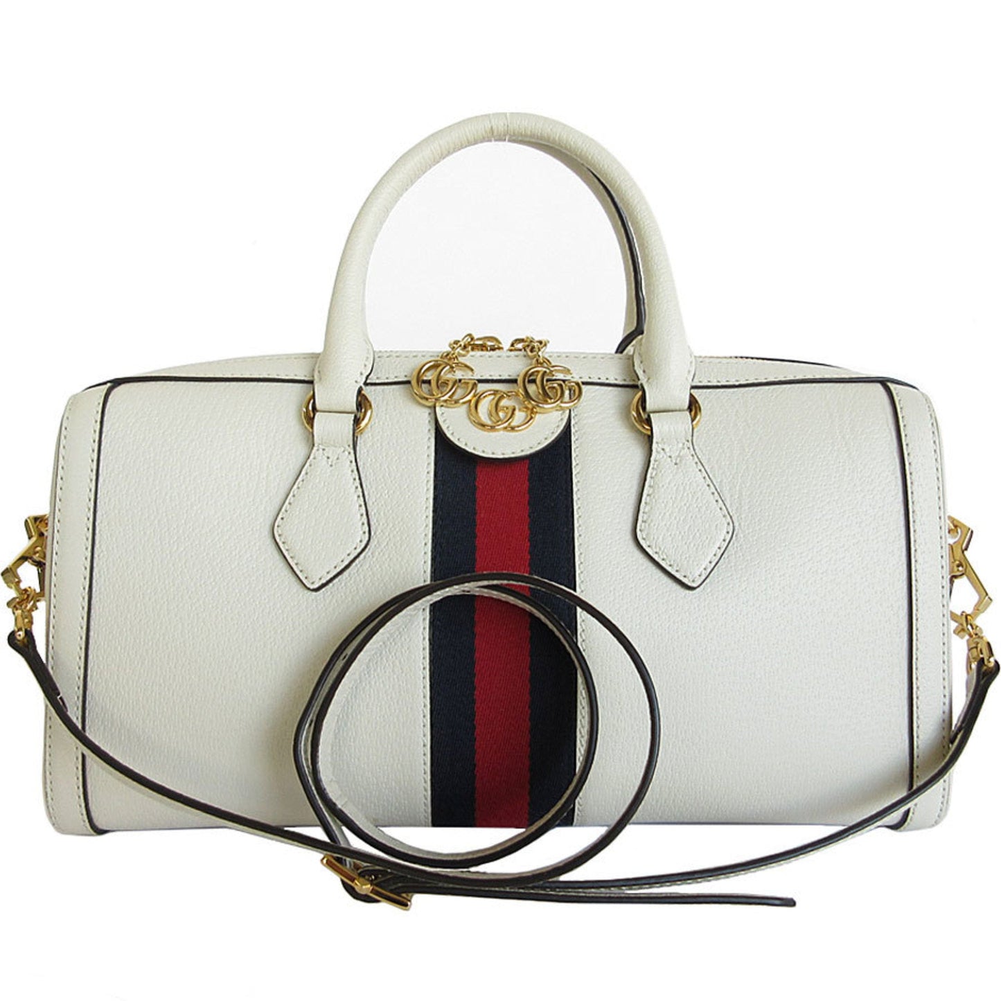 Gucci Off-White Leather Handbag Shoulder Bag