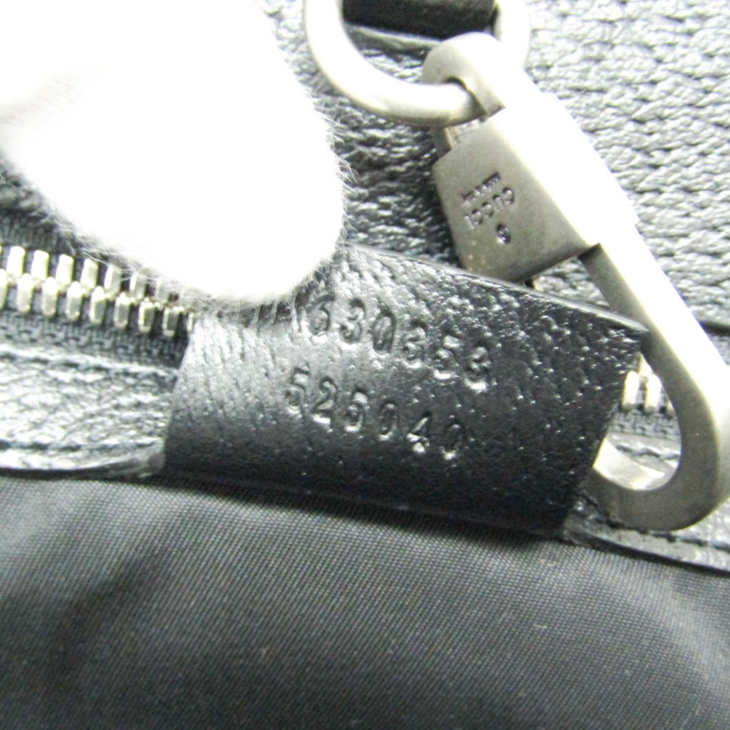 Gucci Black Nylon Canvas Leather Handbag Shoulder Bag ( )