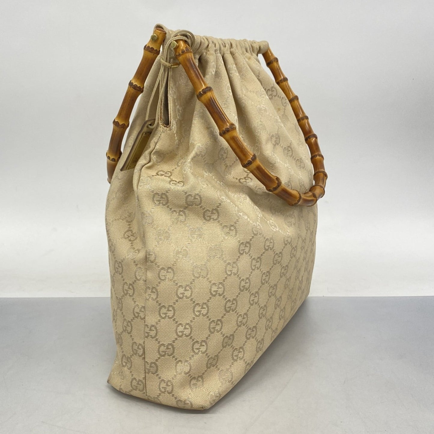 Gucci Beige Canvas Handbag ( )