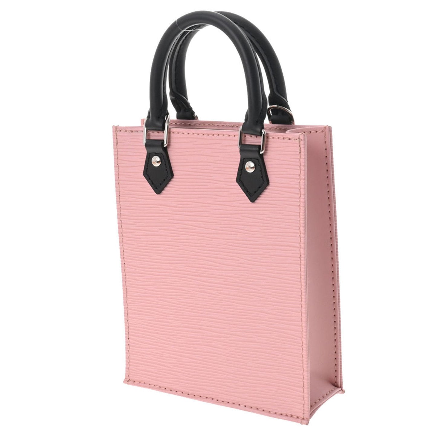 LOUIS VUITTON Epi Petite Sac Pla Rose Ballerine M69441 Women's Leather Handbag