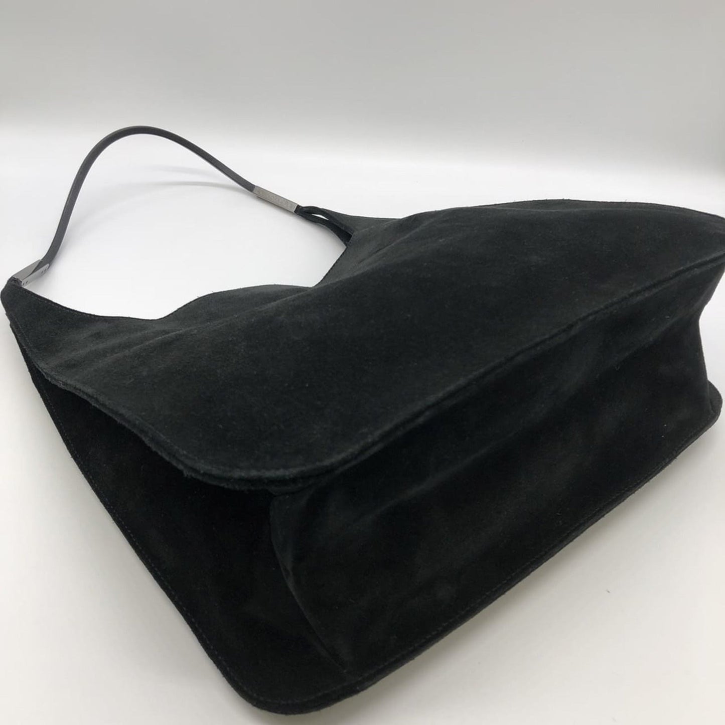 Gucci Black Suede Handbag Shoulder Bag ( )