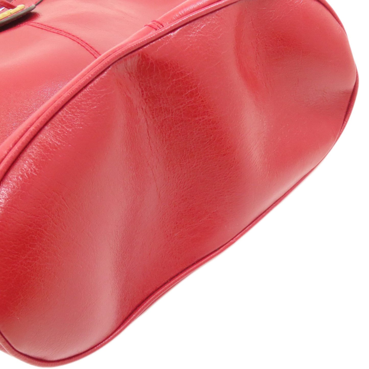 Gucci Red Color Leather Shoulder Bag ( )